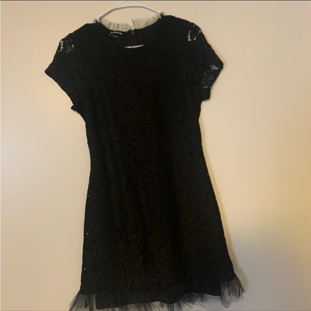 NWT Bebe Black Lace Dress